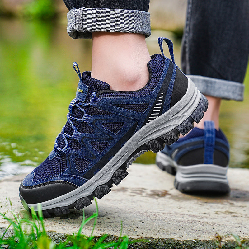 Men’s Athletic Work Shoes – Arch Support, Wide Toe Box, Breathable, Lightweight, Non-Slip, Built for Hiking & Outdoor Use