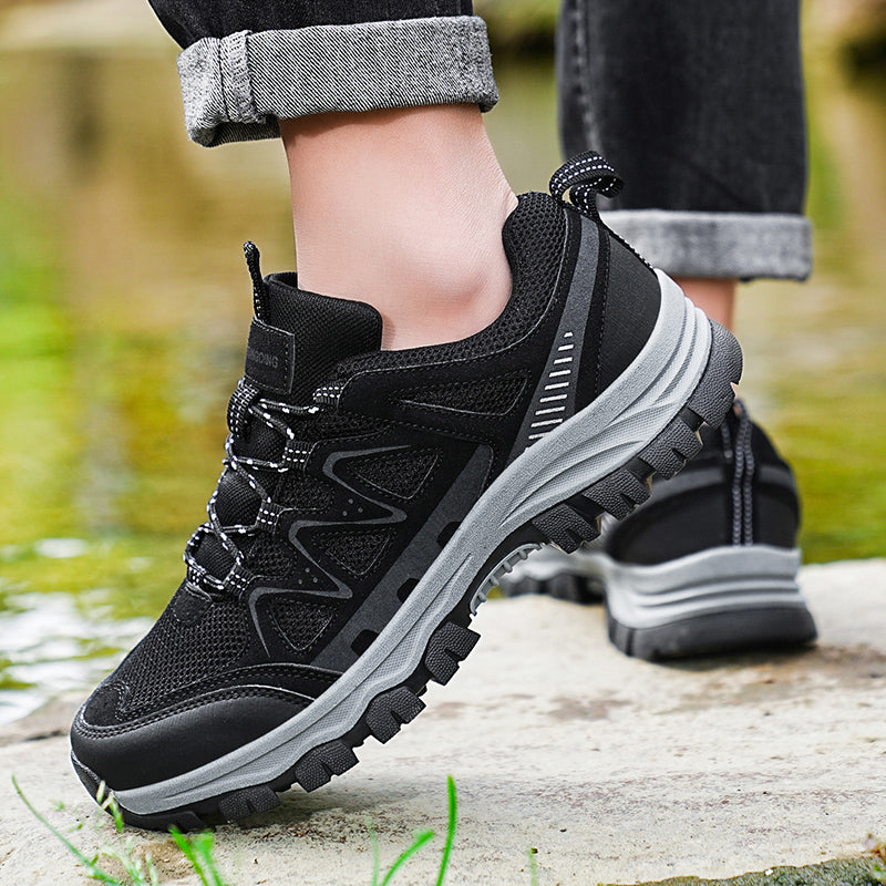 Men’s Athletic Work Shoes – Arch Support, Wide Toe Box, Breathable, Lightweight, Non-Slip, Built for Hiking & Outdoor Use