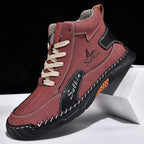 Men’s Handmade Leather Boots – Waterproof, Arch Support, Pressure Relief, Wide Toe Box, Built for Outdoor Comfort