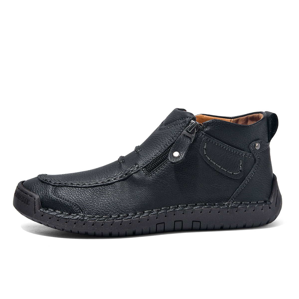 ⏰Limited Time Sale 70% OFF– Men’s Handmade Leather Driving Boots | Wide Toe, Arch Support, Waterproof, Pressure Relief, Non-Slip Comfort for Everyday & Travel