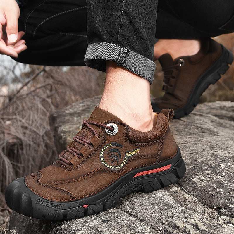 ⏰Limited-Time 70% OFF – Men’s Safety Toe Leather Work Shoes – Wide Toe, Waterproof, Slip-Resistant& All-Day Comfort