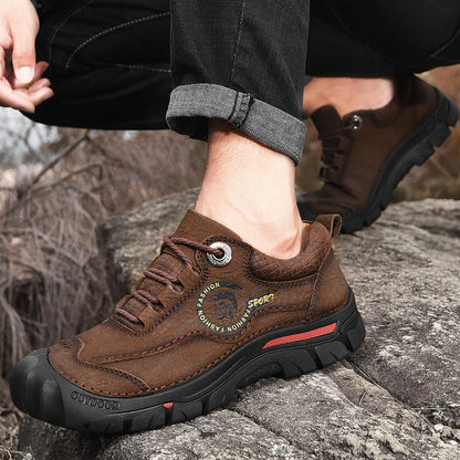 ⏰Limited-Time 70% OFF – Men’s Safety Toe Leather Work Shoes – Wide Toe, Waterproof, Slip-Resistant& All-Day Comfort