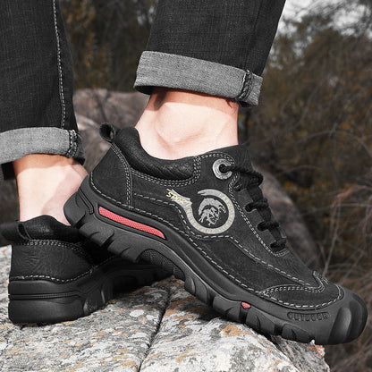 ⏰Limited-Time 70% OFF – Men’s Safety Toe Leather Work Shoes – Wide Toe, Waterproof, Slip-Resistant& All-Day Comfort