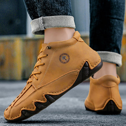 ⏰Limited Time Sale 70% OFF– Mens Casual Driving Shoes-Wide Toe, Arch Support, Waterproof, Pressure Relief Walking Sneakers