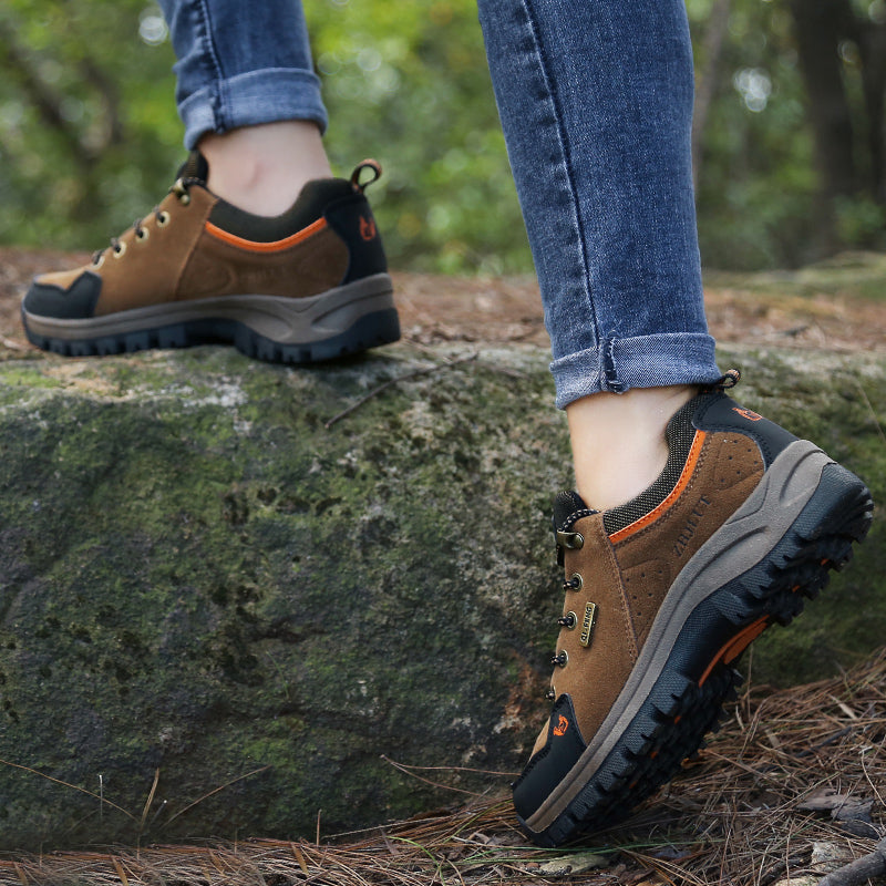 Men’s Steel Toe Hiking Work Shoes – Puncture-Resistant, Lightweight, Slip-Resistant & Durable for Outdoor Work