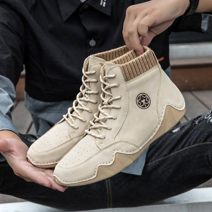 ⏰Limited-Time 70% OFF – Men’s Handmade Orthopedic Leather Boots – Wide Toe Box, Waterproof, Arch Support & Pressure Relief