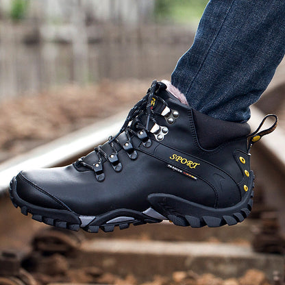 ⏰Limited Time Sale 70% OFF-Men’s Handmade Premium Leather Slip-On Driving Boots – Wide Toe, Arch Support, Waterproof, Pressure Relief, Non-Slip Sole for Casual, Travel&Outdoor
