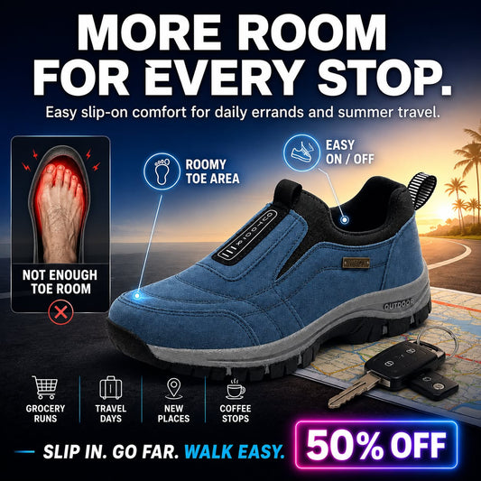 (🎁#1 Best Seller) Men's Comfortable Waterproof Orthopedic Walking Shoes Hiking Shoes