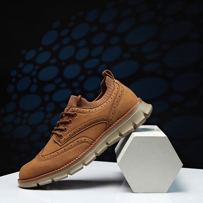 💥 12 HOURS. NO PAIN. – Men’s Vintage Leather Oxford Sneakers – Lightweight, Breathable, Arch Support, Flexible Non-Slip Sole