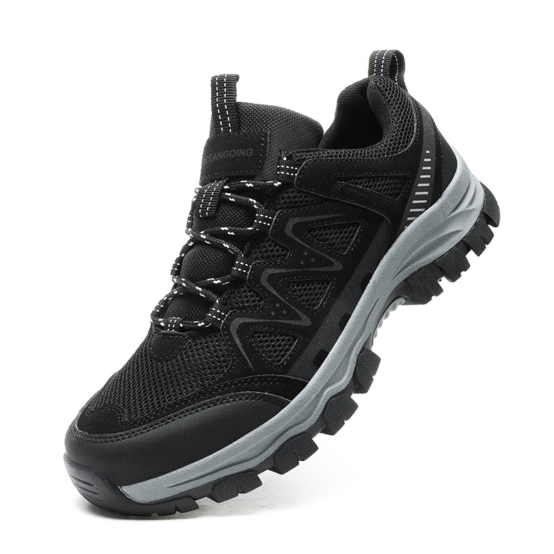 Men’s Athletic Work Shoes – Arch Support, Wide Toe Box, Breathable, Lightweight, Non-Slip, Built for Hiking & Outdoor Use