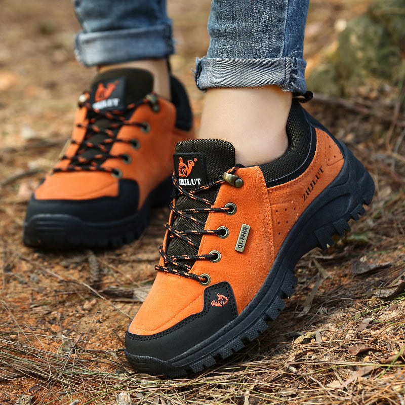 Men’s Steel Toe Hiking Work Shoes – Puncture-Resistant, Lightweight, Slip-Resistant & Durable for Outdoor Work