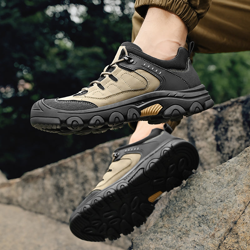 ⏰Limited-Time 70% OFF –Men's Orthopedic Outdoor Anti-Puncture Hiking Shoes–Arch Support, Non-Slip,Waterproof Anti-Sprain