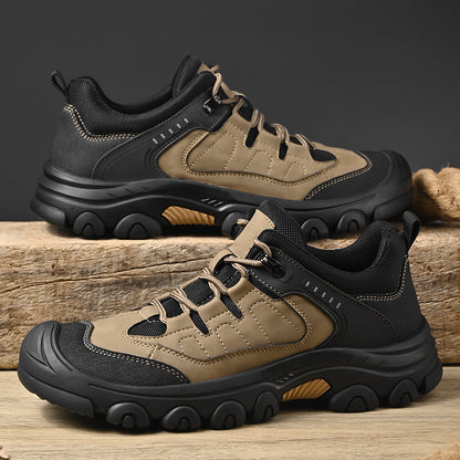 ⏰Limited-Time 70% OFF –Men's Orthopedic Outdoor Anti-Puncture Hiking Shoes–Arch Support, Non-Slip,Waterproof Anti-Sprain
