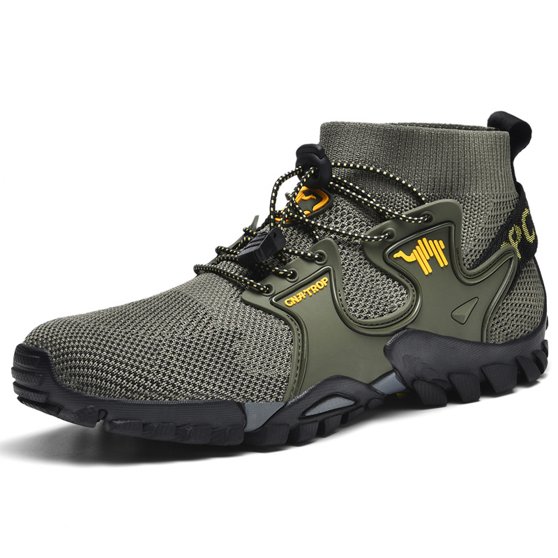 Men's Brand Hiking Shoes Outdoor Shoes Waterproof Non-slip anti-sprain