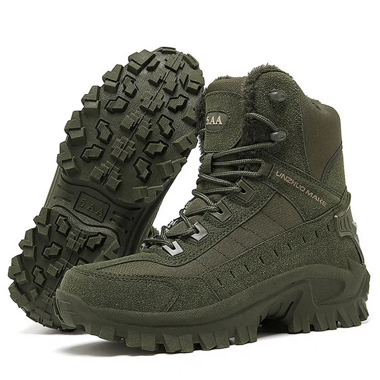 (🎁#3 Best Seller) Men's Combat Boots Orthopedic Support Hiking Boots Waterproof Anti-Puncture Work Boots