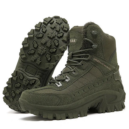 (🎁#3 Best Seller) Men's Combat Boots Orthopedic Support Hiking Boots Waterproof Anti-Puncture Work Boots