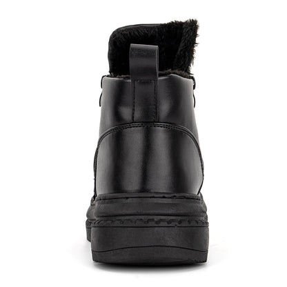 Men's Comfortable Leather Motorcycle Boots Work Boots Waterproof Anti-Slip Anti-Sprain