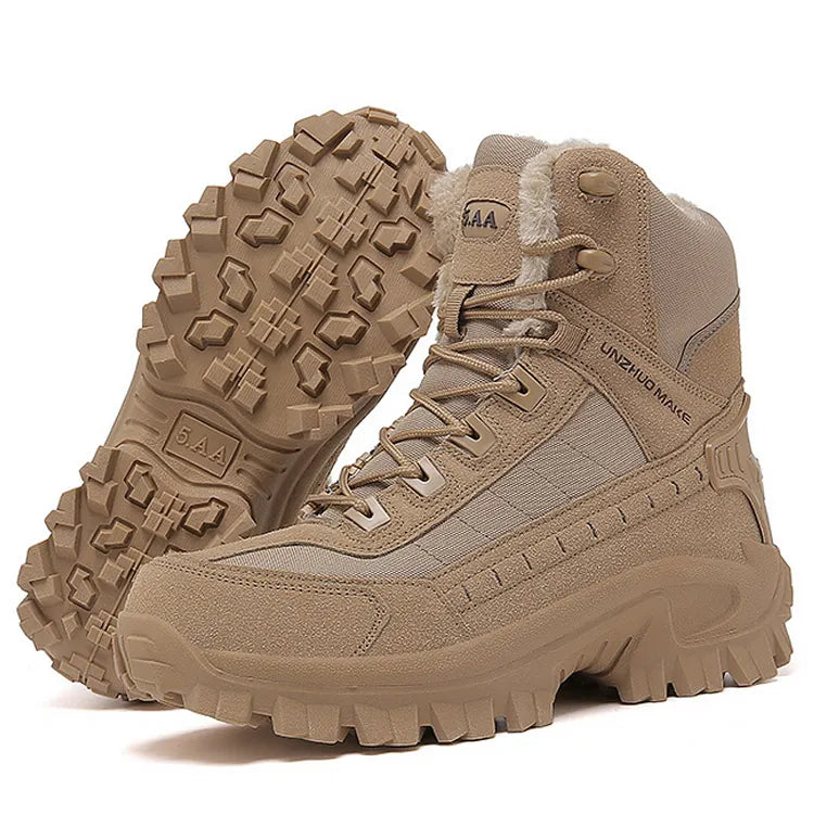(🎁#3 Best Seller) Men's Combat Boots Orthopedic Support Hiking Boots Waterproof Anti-Puncture Work Boots