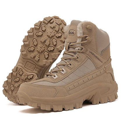 (🎁#3 Best Seller) Men's Combat Boots Orthopedic Support Hiking Boots Waterproof Anti-Puncture Work Boots