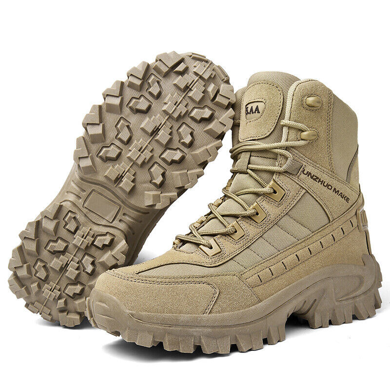 (🎁#3 Best Seller) Men's Combat Boots Orthopedic Support Hiking Boots Waterproof Anti-Puncture Work Boots