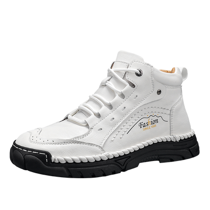 ⏰Limited-Time 70% OFF – Men’s Handmade Orthopedic Leather Boots – Wide Toe Box, Waterproof, Arch Support & Pressure Relief